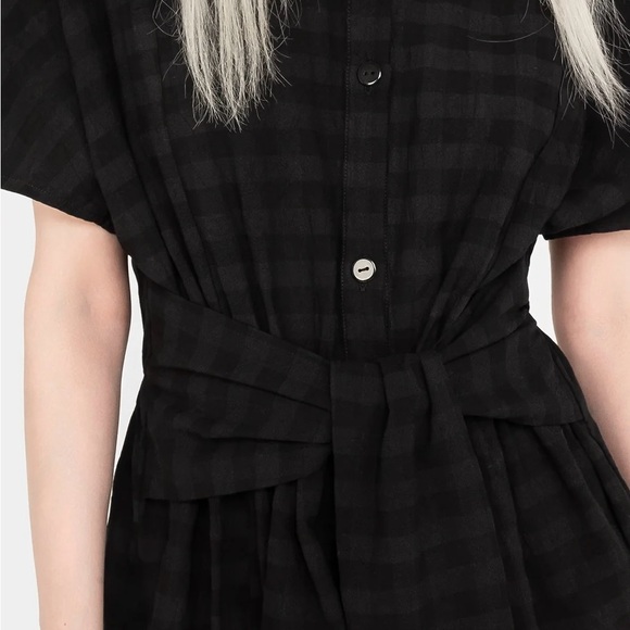 Tie Waist Shirt Dress - Picture 3 of 5